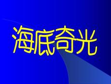 语文：第24课《海底奇光》课件（沪教版五四制六年级上）