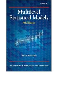 multilevelstatisticalmodels(多層次的統計模型)第4版n
