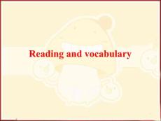 Reading and vocabulary1