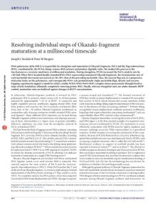 nsmb.3207-Resolving individual steps of Okazaki-fragment maturation at a millisecond timescale