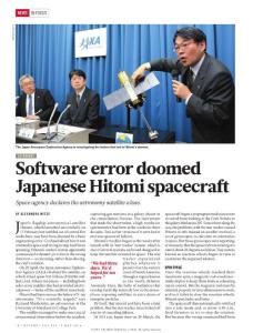 Software error doomed Japanese Hitomi spacecraft-nature-2016-5-5