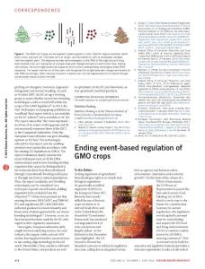 nbt.3541-Ending event-based regulation of GMO crops