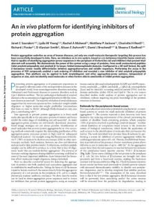 nchembio.1988-An in vivo platform for identifying inhibitors of protein aggregation