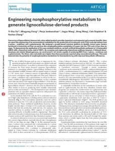 nchembio.2020-Engineering nonphosphorylative metabolism to generate lignocellulose-derived products
