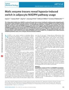 nchembio.2047-Malic enzyme tracers reveal hypoxia-induced switch in adipocyte NADPH pathway usage