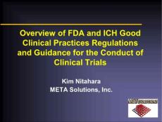 Overview of FDA-ICH Regulations 05-28-04