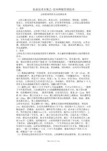 云杉的采種育苗及造林技術(shù)