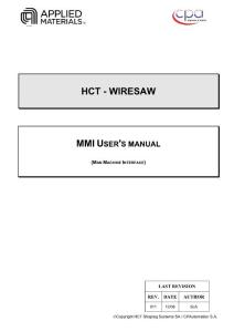 Wiresaw MMI User Manual V011_EN