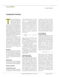 Compressive sensing - baranluk