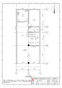 7x16 三层农村住宅自建楼房平面图布局图户型图