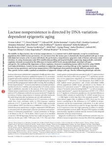 nsmb.3227-Lactase nonpersistence is directed by DNA-variation-dependent epigenetic aging