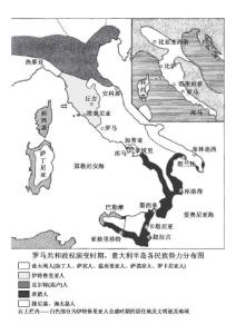 罗马共和政权演变时期，意大利半岛各民族势力分布图