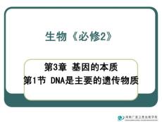 高中生物常规教学精品课件高一生物：DNA是主要的遗传物质