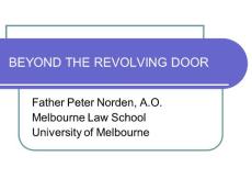 BEYOND THE REVOLVING DOOR - Norden Directions