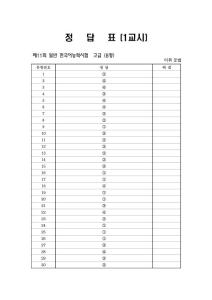 韩国语(Topik)考试真题 词汇语法写作-高级 答案