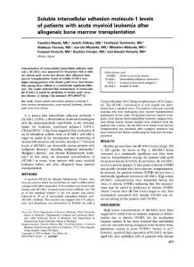 Soluble intercellular adhesion molecule-1 levels of patients…