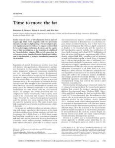Genes Dev.-2016-Weaver-1481-2- Time to move the fat