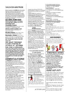 Welcome to our First edition of Talented Kids Press