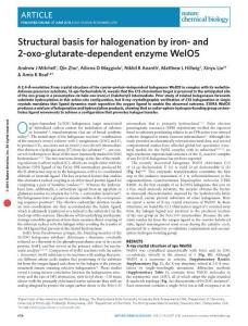 nchembio.2112-Structural basis for halogenation by iron- and 2-oxo-glutarate-dependent enzyme WelO5