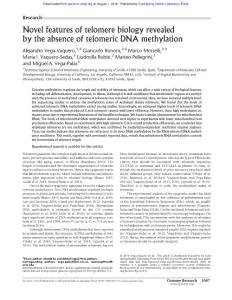 Genome Res.-2016-Vega-Vaquero-1047-56-Novel features of telomere biology revealed by the absence of telomeric DNA methylation