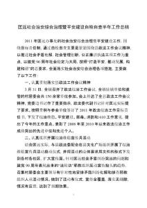 社會(huì)治安綜合治理暨平安建設(shè)自檢自查總結(jié)
