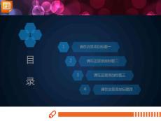 蓝色透明扁平实用PPT图表模板（11P)