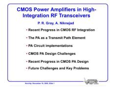 CMOS_Power_Amplfiers