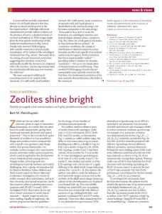 nmat4730-Porous materials- Zeolites shine bright
