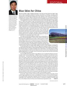 Blue Skies for China-Science-Fu Bojie