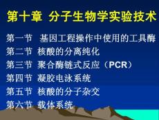 第六節(jié) 　基因操作工具酶