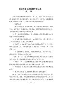 湖熟街道自主公開選聘大學(xué)生村官