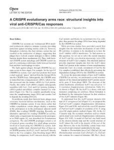 cr2016103a-A CRISPR evolutionary arms race- structural insights into viral anti-CRISPR-Cas responses