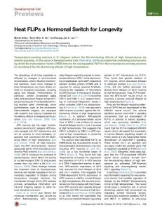 Developmental Cell-2016-Heat FLiPs a Hormonal Switch for Longevity