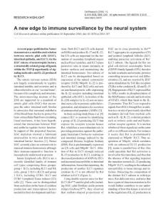 cr2016107a-A new edge to immune surveillance by the neural system