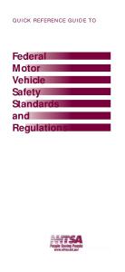 FMVSS 美國汽車安全技術法規體系標準