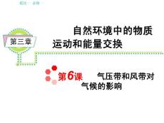 新课标高考地理总复习必修一：第3章第6课_气压带和风带对气候的影响  .ppt