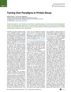 Developmental Cell-2016-Turning Over Paradigms in Protein Decay