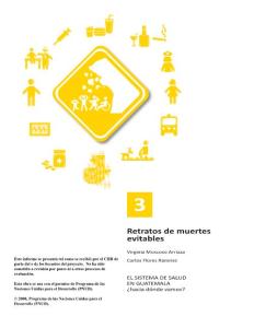 Retratos de muertes evitables