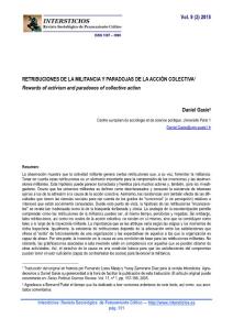 Retribuciones de la militancia y paradojas de la acci  243;n…