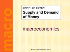 曼昆宏觀經濟學最詳細的中文講義(廈門大學 失業 貨幣供給與需求