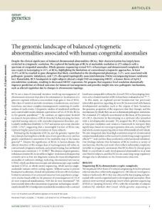 ng.3720-The genomic landscape of balanced cytogenetic abnormalities associated with human congenital anomalies