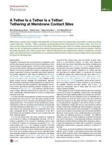 Developmental Cell-2016-A Tether Is a Tether Is a Tether- Tethering at Membrane Contact Sites