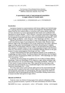 a quantitative study of spermatogonial population in organ culture of human testis