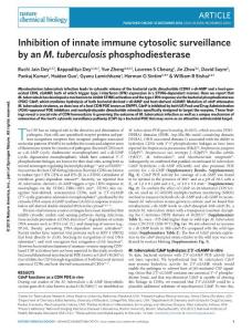 nchembio.2254-Inhibition of innate immune cytosolic surveillance by an M. tuberculosis phosphodiesterase