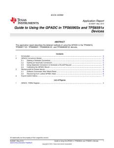 Guide to Using the GPADC in TPS65903x and …