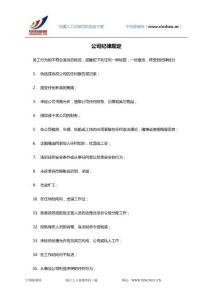 中国薪酬网-人力资源常用资料-行政类资料-公司纪律规定.doc