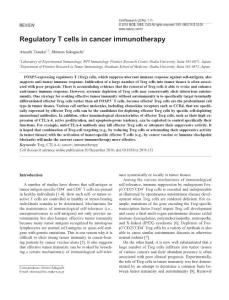 cr2016151a-Regulatory T cells in cancer immunotherapy