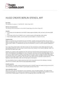 Hugo Berlin Stencil Art国际设计竞赛