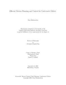 efficient motion planning and control for underwater gliders