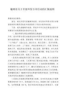 長春市環保專項行動督察匯報材料doc